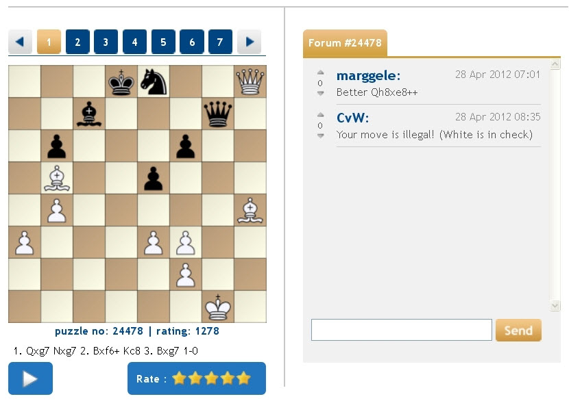 Problems with the puzzles on  - Chess Forums 
