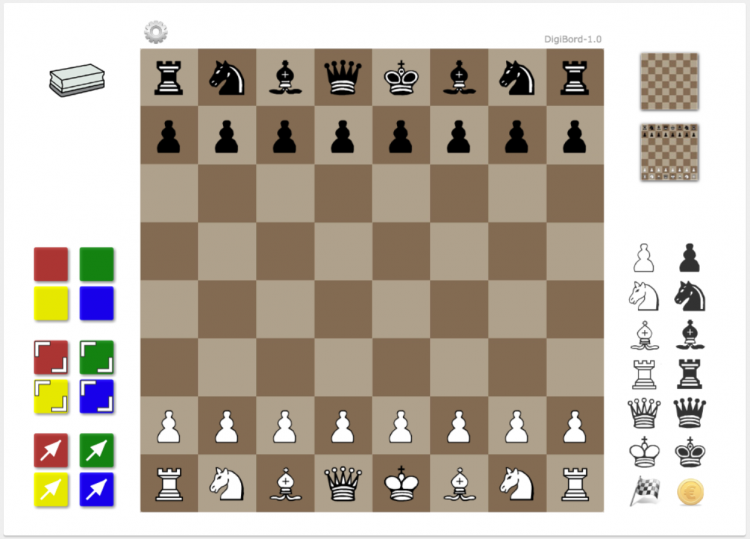 Great e-tool for teaching chess: digital chess demo board